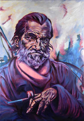 Figurative, expressive and colorful painting mostly showing portraits, the human body and figure.