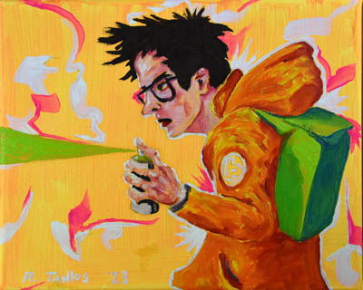 Figurative, expressive and colorful painting mostly showing portraits, the human body and figure.
