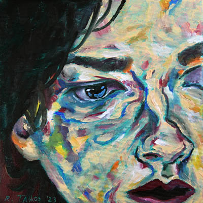 Figurative, expressive and colorful painting mostly showing portraits, the human body and figure.