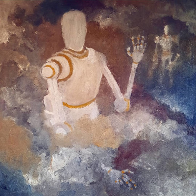 Figurative oil painting including portraits of people, studies, tests, landscape and animals.