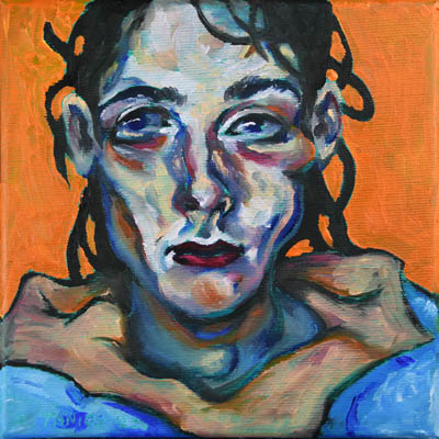 Figurative, expressive and colorful painting mostly showing portraits, the human body and figure.