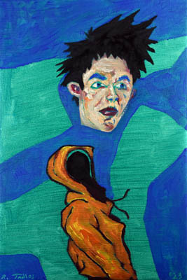 Figurative, expressive and colorful painting mostly showing portraits, the human body and figure.