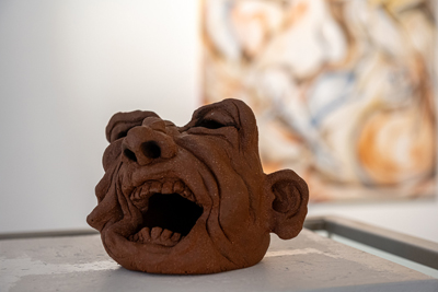 Figurative and expressive sculptures mostly showing portraits, the human body and figure.