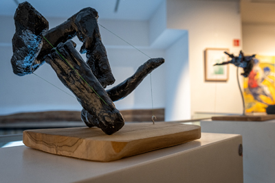 Figurative and expressive sculptures mostly showing portraits, the human body and figure.