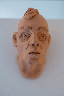 Figurative and expressive sculptures mostly showing portraits, the human body and figure.