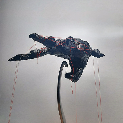 Figurative and expressive sculptures mostly showing portraits, the human body and figure.