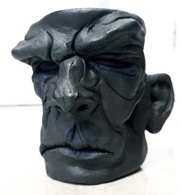 Figurative and expressive sculptures mostly showing portraits, the human body and figure.