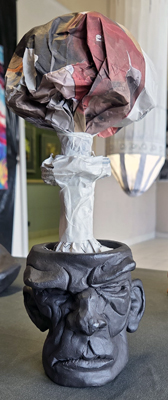 Figurative and expressive sculptures mostly showing portraits, the human body and figure.